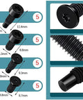 Doorbell Screws Replacement Kit With Four Types, 16 Or 20 Piece Set, T16 Short And Long, T5 Short And Long Security Screws displayed