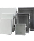 Outdoor Waterproof Electrical Junction Box With Sealed Power Distribution Enclosure And Hasp Locking Mechanism Heavy-Duty ABS Weatherproof Box Built To Take A Beating In Real-World Outdoor Electrical Setups, ABS enclosure set