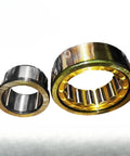 Heavy Duty Stainless Steel Deep Groove Ball Bearing QJ313MPA, showing two sizes with precision machined components.