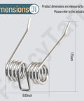 Durable Steel Dethatcher Tines For Lawn Dethatchers 27022 29272 2500600G dimensions shown with 0.83x1.77 inch size