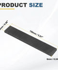 Top Shelf Rectangle Graphite Block 150X25X6MM High Purity Electrode For Precision Milling And Machine Shop Projects showing size dimensions.