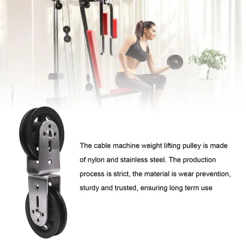Rotating Double Pulley Cable Machine For Your Home Gym Setup Quiet Durable Weightlifting Equipment close-up view