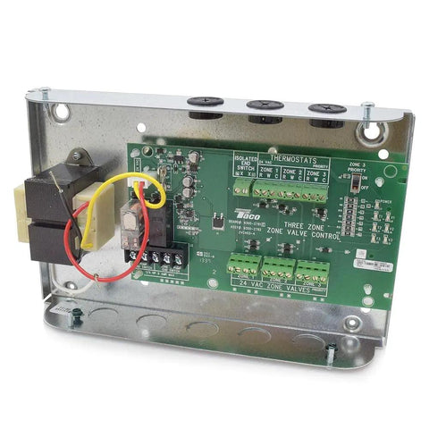Three Zone Hydronic Valve Controller for Heating Systems, Universal 3 Zone Design, with snap-out relays and diagnostic lights