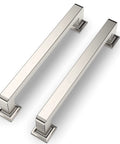 10 Pack 5 Inch Brushed Satin Nickel Cabinet Pulls Zinc Alloy Kitchen Cabinet Handles for Dresser Cupboard Wardrobe Drawer Furniture