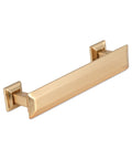 Brushed Gold Cabinet Pulls Pack Of 5 With 4 Inch Center To Center Mounting And Backplates For Cabinets And Drawers, kitchen handle
