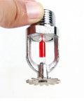 Single Unit Half Inch Dn15 Brass Pendent Fire Sprinkler Head Heavy Duty Fire Suppression Gear shown being held, detailed thermal trigger.