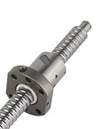 SFU1605 1000 mm Rolled Ballscrew With Anti Backlash Ballnut, steel material, close-up showing nut and thread details.
