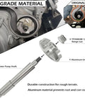 Slick Heavy Duty Water Pump Rebuild Kit Featuring Tough Impeller Shaft And Fast Acting Seal Driver Tool For Polaris Sportsman Ranger Rzr ATV UTV Replacement Gear showing aluminum impeller and shaft.