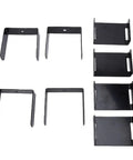 Pro Upgrade Leaf Spring Clamp Kit With 4 Heavy Duty Stainless Steel Locks Keeps Trucks Stable And Safer For Towing Or Hauling Stuff Without Wiggling, black steel clamps