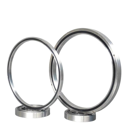 High Performance Cross Roller Ring RA6008 Slewing Bearing For Industrial Robot Arms And Rotary Tables, two sizes displayed.