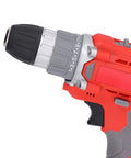 Heavy Duty Cordless Drill Driver Pumping 52 Nm Of Raw Torque With 25 Adjustable Speeds And Instant Reverse Switches close-up showing chuck and speed settings.