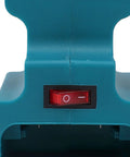 Close-up view of the switch on the Portable Mini Bench Grinder With 200W Motor And 7000Rpm Speed Cuts The Cord.