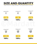 Boss Grade 620 Piece 304 Stainless Steel Ball Assortment Kit Featuring Six Kickass Sizes Sizes displayed with quantity details and measurements.