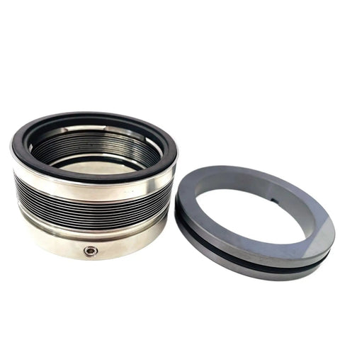 Heavy Duty Metal Bellows Mechanical Seal For 35Mm Shaft featuring silicon carbide and viton sealing surfaces, close-up view.