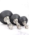 Twelve Pcs Adjustable Threaded Leveling Legs With Swivel Glide Pads For Tables Desks And Chairs To Kick That Pesky Wobble To The Curb For A Rock Solid Setup Everyday showing three sizes of threaded leveling legs.