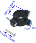 Drain Saddle Valve Clamp One Quarter Inch Quick Connect Fitting showing dimensions, suitable for RO Systems.