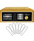 Box of 6 Inch Landscape Staples 9 Gauge Galvanized Steel Ground Cover Pins For Garden Fencing And Lawn Projects Heavy Duty Nails 200 Count
