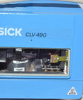 Beefy Fixed-Mount Laser Barcode Scanner CLV490-0010 For Industrial Automation with cables and visible internal components