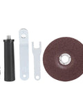 Heavy Duty Pneumatic Angle Grinder With Rock Solid 100mm Sanding Pad Delivers 11000rpm tool accessories including grinding pad and attachment.
