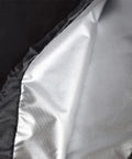 Interior view of Outdoor Swing Canopy Replacement Cover For 3 Seater Universal Patio Swing Waterproof Top Cover Beige 84X48X7To9 Inches Rain Or Shine