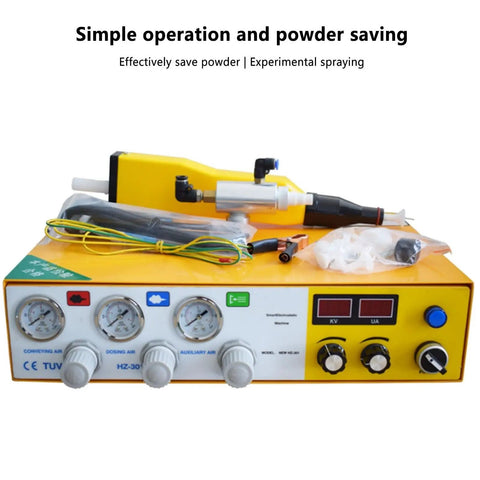 Dual Digital Display Electrostatic Powder Sprayer 35 Watt Portable Paint Spray Kit With Adjustable Pressure and LCD panels
