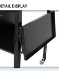 Heavy-Duty Mobile Welding Table With Foldable Side Panels For Factory And Garage Use, Steel Workbench On Wheels For Welding Applications