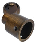 Bulletproof Round Cup Casters Swivel Wheels Dead Smooth Glide Heavy Duty Zinc Alloy Furniture Base Matte Brushed Surface Vintage Vibes For Sofa Piano Quick Swap close-up view of bronze caster with ball bearing movement.