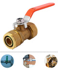 Swing By And Grab This Smooth Running Brass Ball Valve With Hose Barb perfect for water heater shut off with sturdy threaded connection.