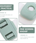 Close-up of Five Pack ABS Safety Cabinet Locks with Double Press Buckles, showing textured and durable design for home kitchen use.