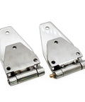 Rock Solid 304 Stainless Steel Hinge For Toolboxes And Control Cabinets Heavy Duty Polished Industrial Door Hardware With Rugged Build That Takes A Beatdown While Keeping Your Gear Secure 1 Pc, showing heavy duty polished finish.