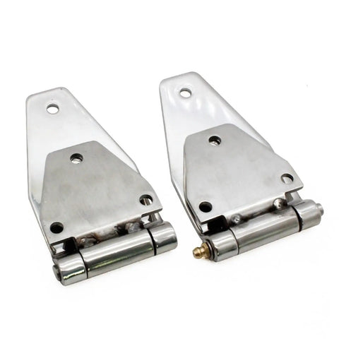 Rock Solid 304 Stainless Steel Hinge For Toolboxes And Control Cabinets Heavy Duty Polished Industrial Door Hardware With Rugged Build That Takes A Beatdown While Keeping Your Gear Secure 1 Pc, showing heavy duty polished finish.