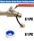 Heavy Duty Water Heater Drain Valve Three Quarter MIP To Three Quarter Male GHT Full Port Connection with accessories