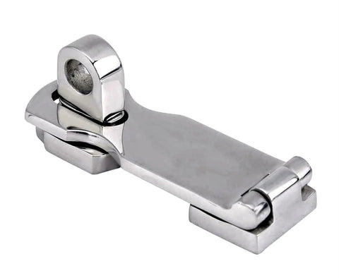Tough As Nails 316 Marine Grade Stainless Steel Boat Hatch Latch, heavy duty anti rattle clamp with mirror polish, 91mm x 25mm.