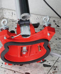 Base attachment of Heavy Duty Diamond Drill Motor With Three Speed Gearbox Tough As Nails for wet and dry core drilling.