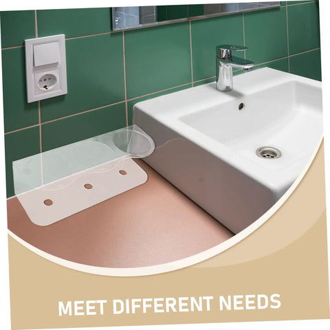 Wall Mounted Spray Bottle Holder Knocks The Mess Out Of Your Bathroom Or Garage With Heavy Duty Acrylic Design That Keeps Your Cleaning Tools Looking Fresh, positioned near a sink.