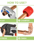 Step-by-step guide using 15 Piece Pro Grade Pro Press Fittings Kit For Copper Pipe Half Inch Heavy Duty Brass Lead Free NSF cUPC Certified.