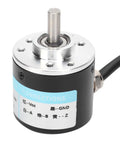 Solid Shaft Encoder Built For Three Phase Motion Control Systems 30KHz 1000B 1024B Pulses DC 5 24V 3000 6000 RPM 6mm Shaft ABZ Compatible High Performance Industrial Encoder, front view