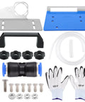 Adjustable Tile Cutter Chamfering Tool For Angle Grinder With 45 Degree Bevel Pro Grade Kit Includes 2 Pairs Gloves And Universal Stand