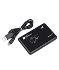 USB RFID card reader with cable for Pro Grade One Door Access Control System With 600 Lb Magnetic Lock Waterproof Card Reader 110V Power Box Complete Kit With Exit Motion Sensor And Audit Trail For Up To 20,000 Users And 100,000 Logs.
