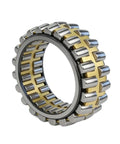 Heavy Duty Double Row Spherical Roller Bearing Built Tough For Rugged Industrial Jobs, carbon steel construction, detailed side view.