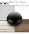 Solid Matte Black Recessed Pull Handle For Barn Doors Cabinets Drawers Kick Up Your Kitchen Vibe With Sleek Traditional Hardware in matte black finish.