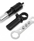 Beefy Cordless Drill Rivet Attachment Kit with 4 Heads 2.4mm 3.2mm 4.0mm 4.8mm Pro Grade Heavy Duty Riveter Tool Nut Insert Adaptor