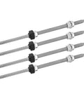 Heavy Duty 4 Pack Stainless Steel Solar Panel Mounting Screws Rock Solid Photovoltaic Bracket Fasteners For Rooftop PV Arrays And Metal Roofs Built Tough