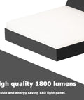 Fly Modern Outdoor Wall Light Featuring Smart Motion Sensor Delivered With Heavy Duty Led Illumination For Porch Patio Fence And Garage Security In Slick Black Aluminum Finish, LED light panel with white cover over black aluminum base.