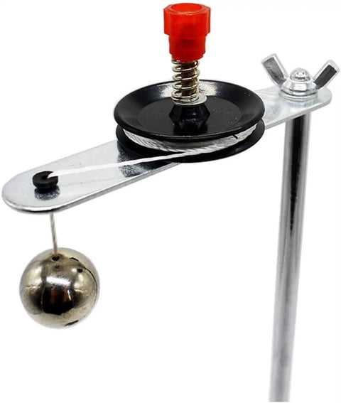 Single Pendulum Vibration Lab Kit For Measuring Local Gravity Acceleration And Pendulum Motion, metal frame with pendulum ball.