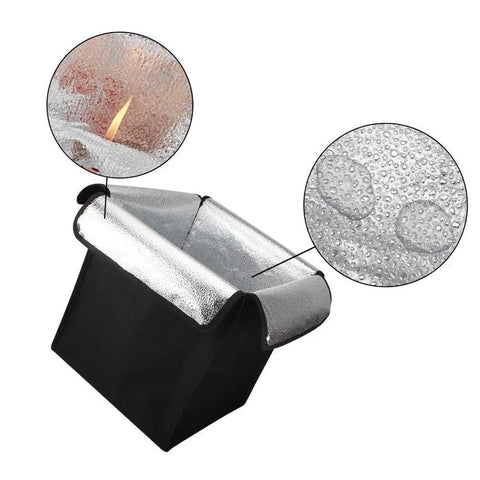 Heavy Duty Resin 3D Printer Cover Solid Blackout Enclosure Keeps Dust Sun Glare And Spills At Bay showing reflective waterproof PVC material.