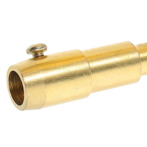 Close-up of brass part from Pro Grade Car Dent Remover Chuck Kit For Auto Body Repair, showing detail in precision tooling.