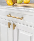 10 Pack 5 Inch Champagne Bronze Knurled Cabinet Pulls For Cupboards And Drawers 128mm Kitchen Cabinet Hardware Durable Zinc Alloy Handles Easy Installation on white kitchen cabinet.