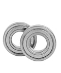 Heavy Duty Stainless Steel Deep Groove Ball Bearings ZZ Sealed Precision Machine Parts Pair, designed for smooth rolling action.