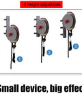 Wall Mounted Flywheel Trainer With Variable Resistance And Auto Retracting Band For Full Body Strength Workouts and Home Gym Setup to Level Up Your Grinds and Build Real Gains Fast, showing adjustable height settings.